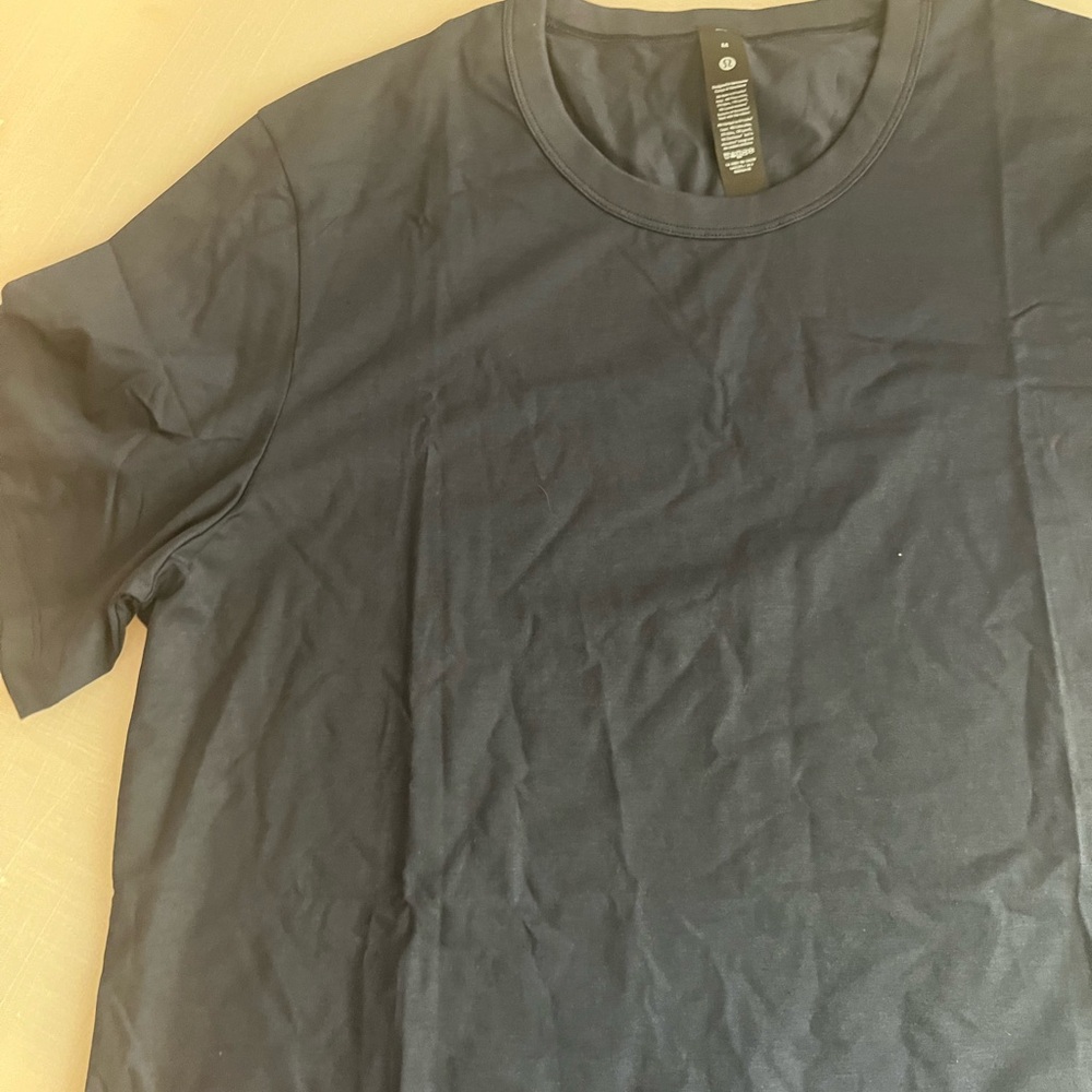 Lululemon Athletica Deep Blue Short Sleeve Tee